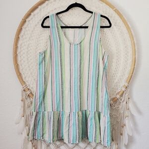 New Collection 100% Linen Mini Dress Women's Western Rodeo Coastal Cowgirl